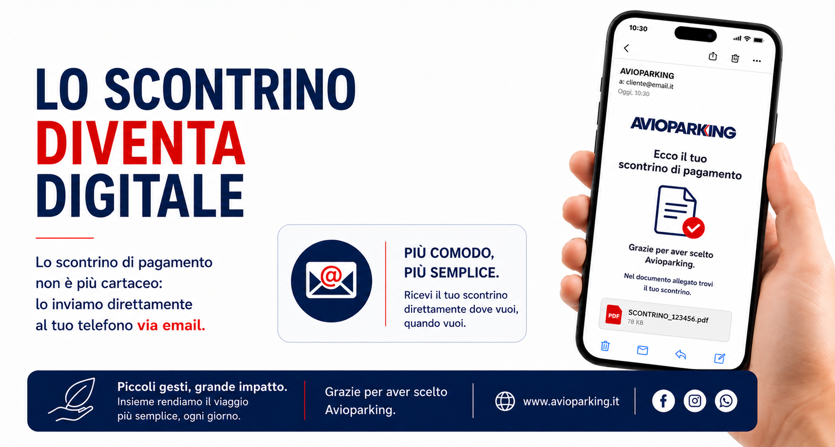 Scontrino: più comodo, più semplice